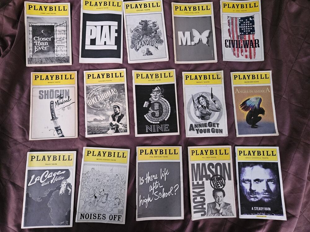 PLAYBILL Lot Souvenir Musical Play Broadway & Off Theater Program